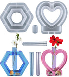 Hexagon Love Flower Test Tube Cultivation Silicone Mold