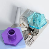 Epoxy Resin Mold Hexagonal Base Candle Holder Jewelry Molds
