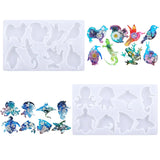 Epoxy Resin Mold Jellyfish Whale Silicone Jewelry Tool Animal Keychain Moulds