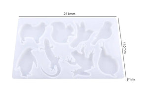 Epoxy Resin Mold Jellyfish Whale Silicone Jewelry Tool Animal Keychain Moulds
