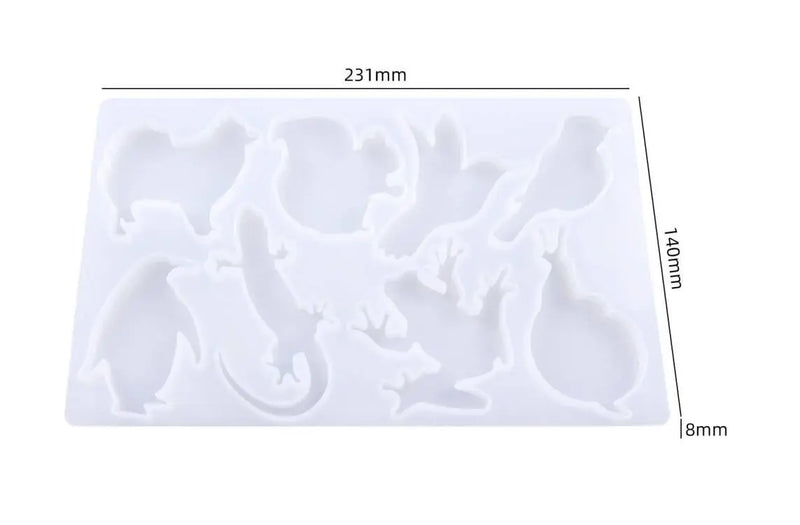 Epoxy Resin Mold Jellyfish Whale Silicone Jewelry Tool Animal Keychain Moulds