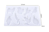 Epoxy Resin Mold Jellyfish Whale Silicone Jewelry Tool Animal Keychain Moulds