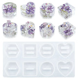 Epoxy Resin Mold Love Hexagon Silicone Ring Display Storage Box