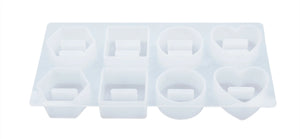 Epoxy Resin Mold Love Hexagon Silicone Ring Display Storage Box