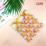 Moon Star Earrings Keychain Resin Mold Silicone Mirror Mold