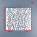 Moon Star Earrings Keychain Resin Mold Silicone Mirror Mold