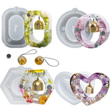 Epoxy Resin Mold Oval Hexagonal Rectangular Love Doorbell Silicone Mold