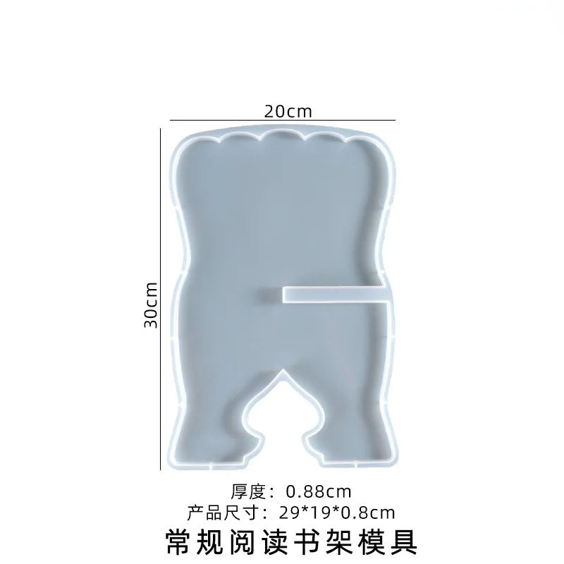 Epoxy Resin Mold Bookshelf Jewelry Mold