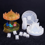 Epoxy Resin Mold Rotating Flying Chair Night Light