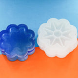 Epoxy Resin Mold Round and Flower Stacking Music Storage Box Silicone Mold