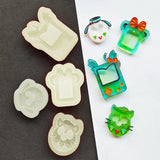 Epoxy Resin Mold Shaker Molds Heart Shaped Silicone Resin Moulds