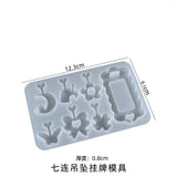 Epoxy Resin Mold 7-even Pendant Silicone Resin Mould