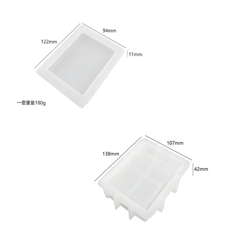 Epoxy Resin Mold Silicone Book Jewelry Box Book Storage Box Mold