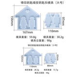Epoxy Resin Mold Silicone Couple Key Wall Hanging Keychain Mould
