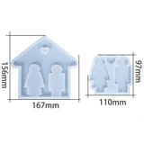 Epoxy Resin Mold Silicone Couple Key Wall Hanging Keychain Mould