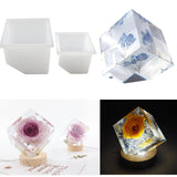 Epoxy Resin Mold Cube Oblique Mouth Geometry Silicone Jewelry Mould
