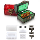 Epoxy Resin Mold Storage Box Dice Treasure Box Silicone Mold Jewelry Tools