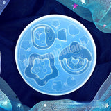 Epoxy Resin Mold Girl Heart Universe Flow Mould Donut Cake Jewelry Mold