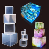 Epoxy Resin Mold Transparent Cube Silicone Mold Dried Flower Jewelry Tools