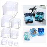 Epoxy Resin Mold Transparent Cube Silicone Mold Dried Flower Jewelry Tools