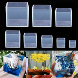Epoxy Resin Mold Transparent Cube Silicone Mold Dried Flower Jewelry Tools