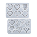 Pixel Love Quicksand Key Chain Pendant Silicone Mold