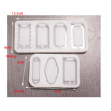 DIY Epoxy Resin Mold Square Keychain Tag Pendant Molds