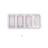 DIY Epoxy Resin Mold Square Keychain Tag Pendant Molds