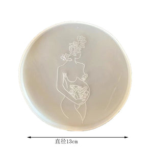 Epoxy Resin Mold Woman Coaster Dish Cup Tray Jewelry Tools