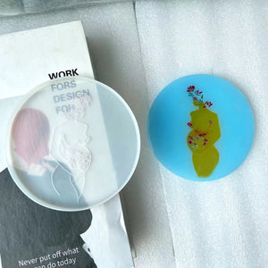 Epoxy Resin Mold Woman Coaster Dish Cup Tray Jewelry Tools