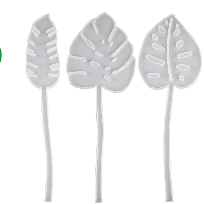Epoxy Resin Molds Feather Turtle Back Leaf Flower Desktop Decoration