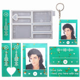 Epoxy Resin Music Player Voice Couple Love Keychain Silicone Mold