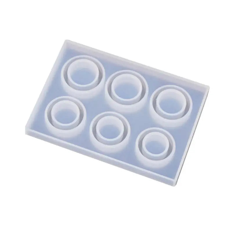 Silicone Round Pendant Mold for DIY Epoxy Resin Rings Casting