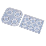 Silicone Round Pendant Mold for DIY Epoxy Resin Rings Casting