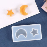 Epoxy Resin Silicone Mold 3D Moon Stars Cat Face Cat Paw for DIY Jewelry Art