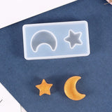 Epoxy Resin Silicone Mold 3D Moon Stars Cat Face Cat Paw for DIY Jewelry Art