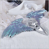 Epoxy Resin Silicone Mold Crow Skull Pendant Jewelry Making