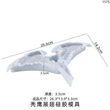 Epoxy Resin Silicone Mold Crow Skull Pendant Jewelry Making