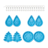 DIY Resin Crafts Set with Earrings, Rings, Molds