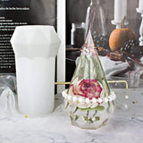 DIY Faceted Ring Cone Resin Mold Silicone Diamond Shaped Ring Holder Mold