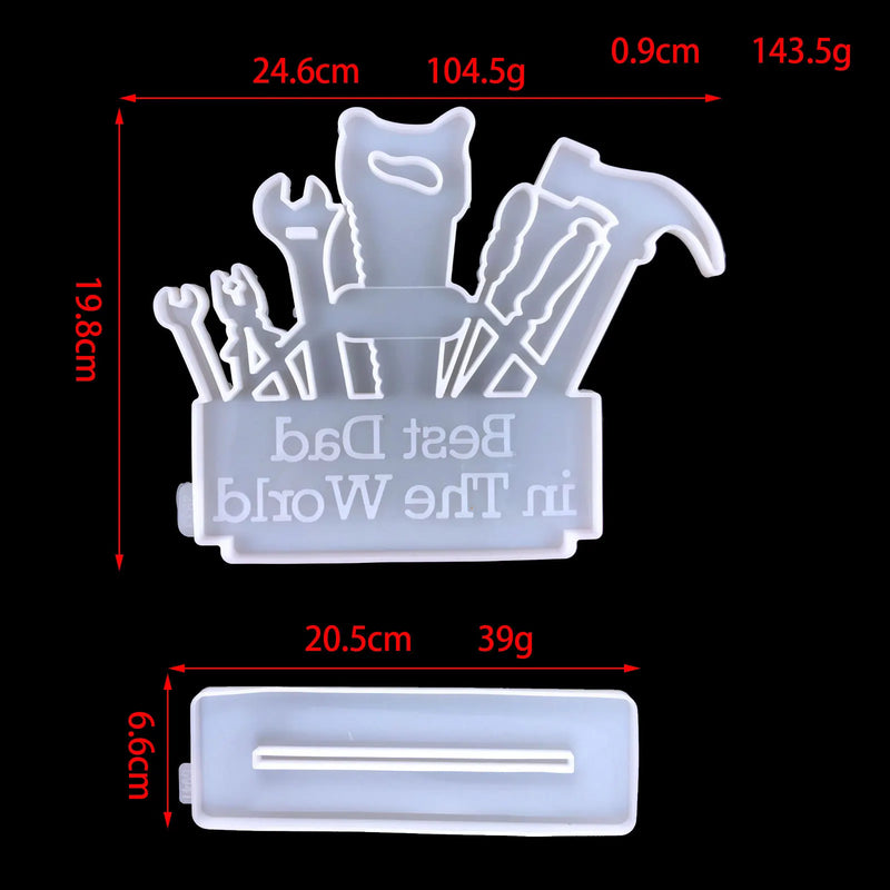 Father's Pendant Silicone Mold for Resin