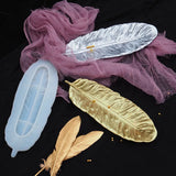 Feather Silicone Tray Mold for Resin Jewelry Making