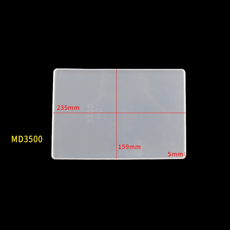 Transparent Silicone Clip Folder Board Casting Mold for Epoxy Resin Craft DIY