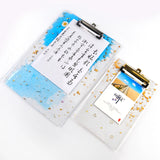 Transparent Silicone Clip Folder Board Casting Mold for Epoxy Resin Craft DIY