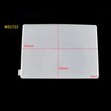 Transparent Silicone Clip Folder Board Casting Mold for Epoxy Resin Craft DIY