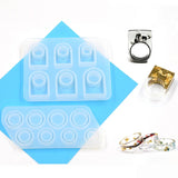 Silicone Resin Mould for DIY Finger Rings Jewelry Making