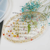 Silicone Fish Scale Oval Fruit Tray Resin Mold for DIY Jewelry Storage