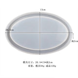 Silicone Fish Scale Oval Fruit Tray Resin Mold for DIY Jewelry Storage