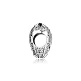 Opulent Heart Charms CZ 925 Silver Beads