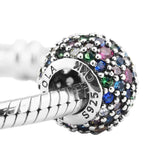 Sterling Silver Pave Beads for Charms Bracelets